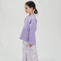 The Musim Collection Girl Kurung Top Lilac - Umbi