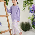 The Musim Collection Girl Kurung Top Lilac - Umbi