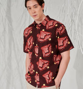 The Musim Collection Men Holiday Shirt Autumn Print - Umbi