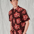The Musim Collection Men Holiday Shirt Autumn Print - Umbi