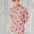 The Musim Collection Men Holiday Shirt Harvest Print - Umbi