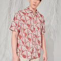 The Musim Collection Men Holiday Shirt Harvest Print - Umbi