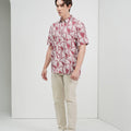 The Musim Collection Men Holiday Shirt Harvest Print - Umbi
