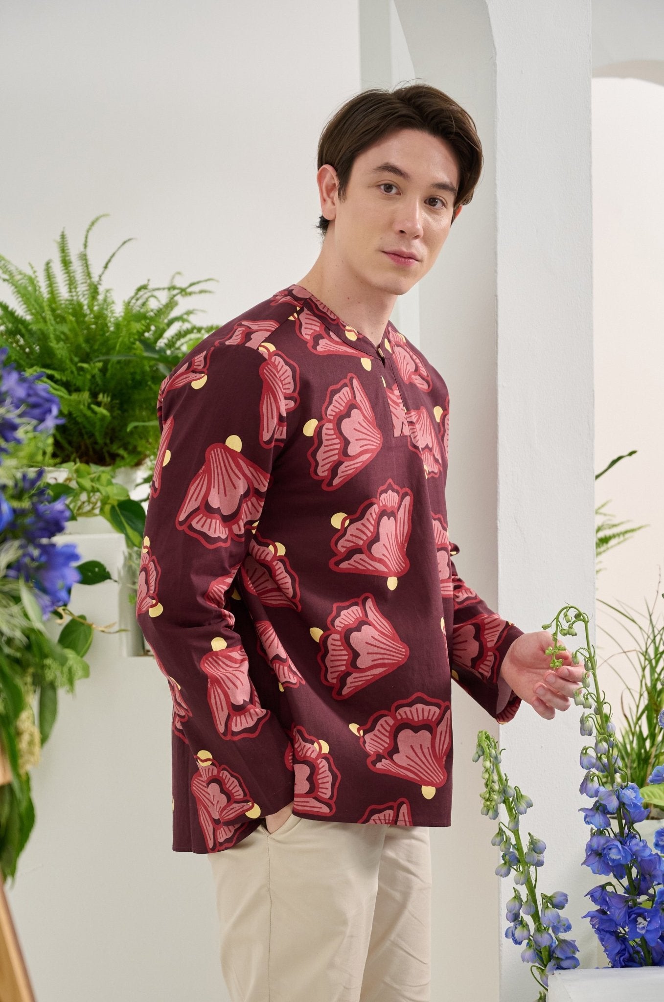 The Musim Collection Men Teluk Belanga Autumn Print - Umbi