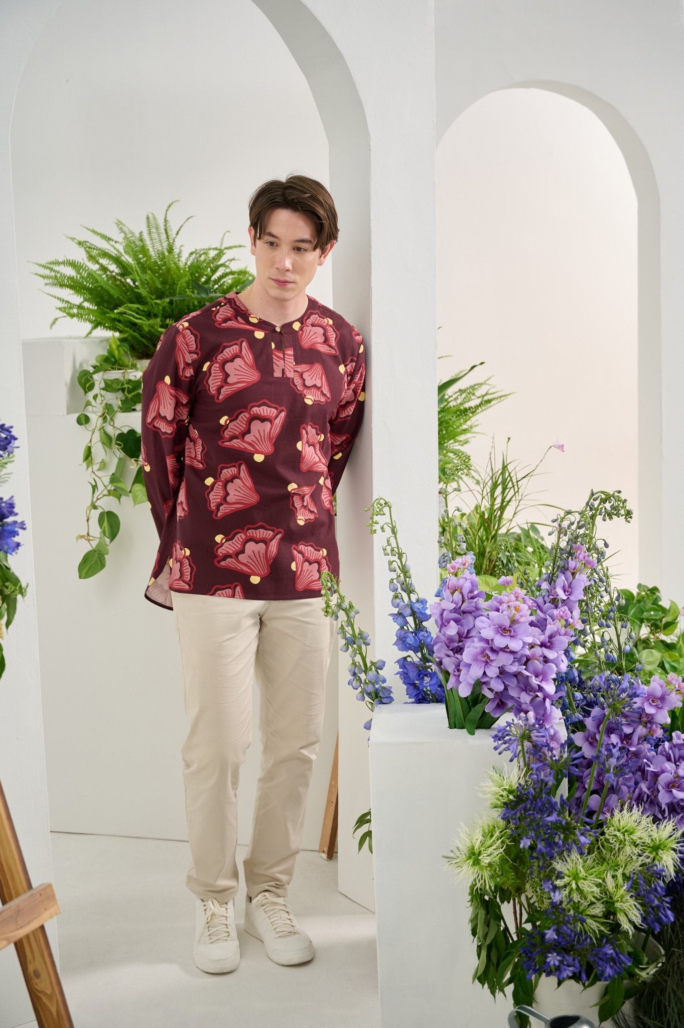 The Musim Collection Men Teluk Belanga Autumn Print - Umbi