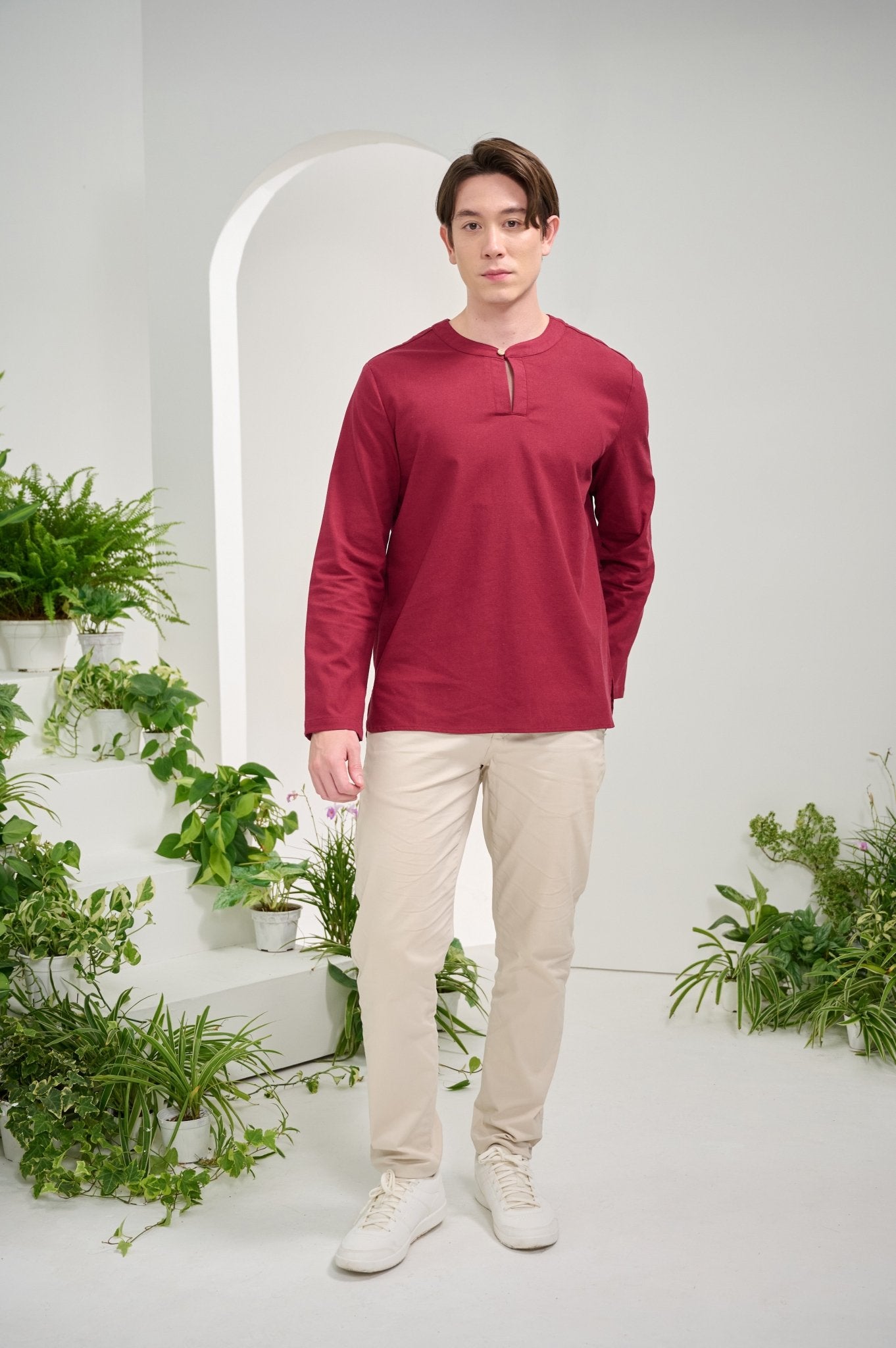 The Musim Collection Men Teluk Belanga Burgundy - Umbi