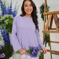 The Musim Collection Women Boxy Top Lilac - Umbi