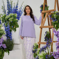 The Musim Collection Women Boxy Top Lilac - Umbi