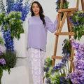 The Musim Collection Women Boxy Top Lilac - Umbi