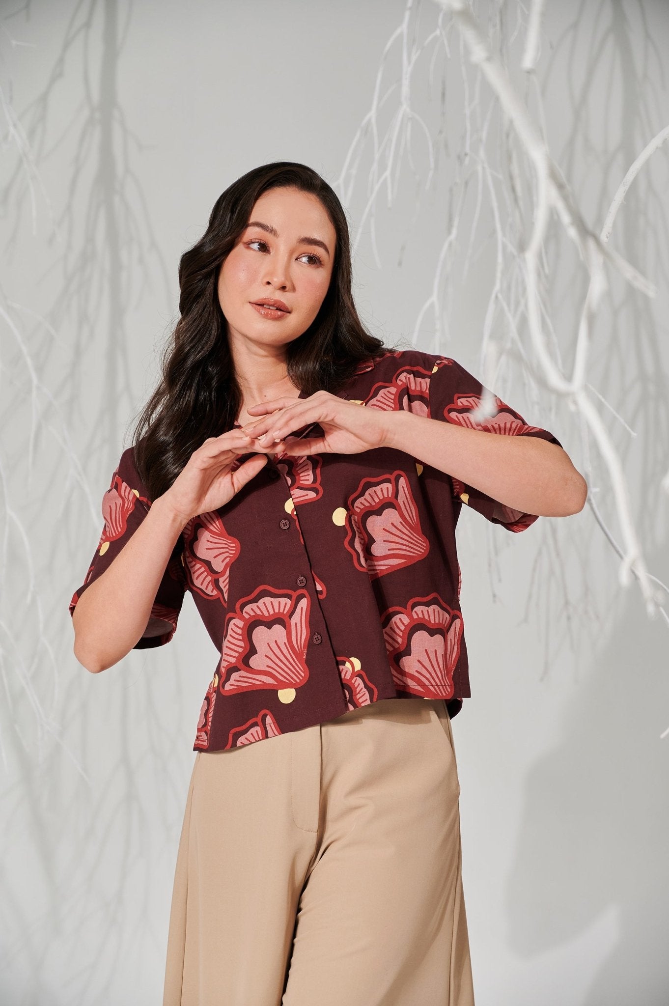 The Musim Collection Women Casual Top Autumn Print - Umbi