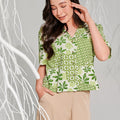 The Musim Collection Women Casual Top Borneo Print - Umbi