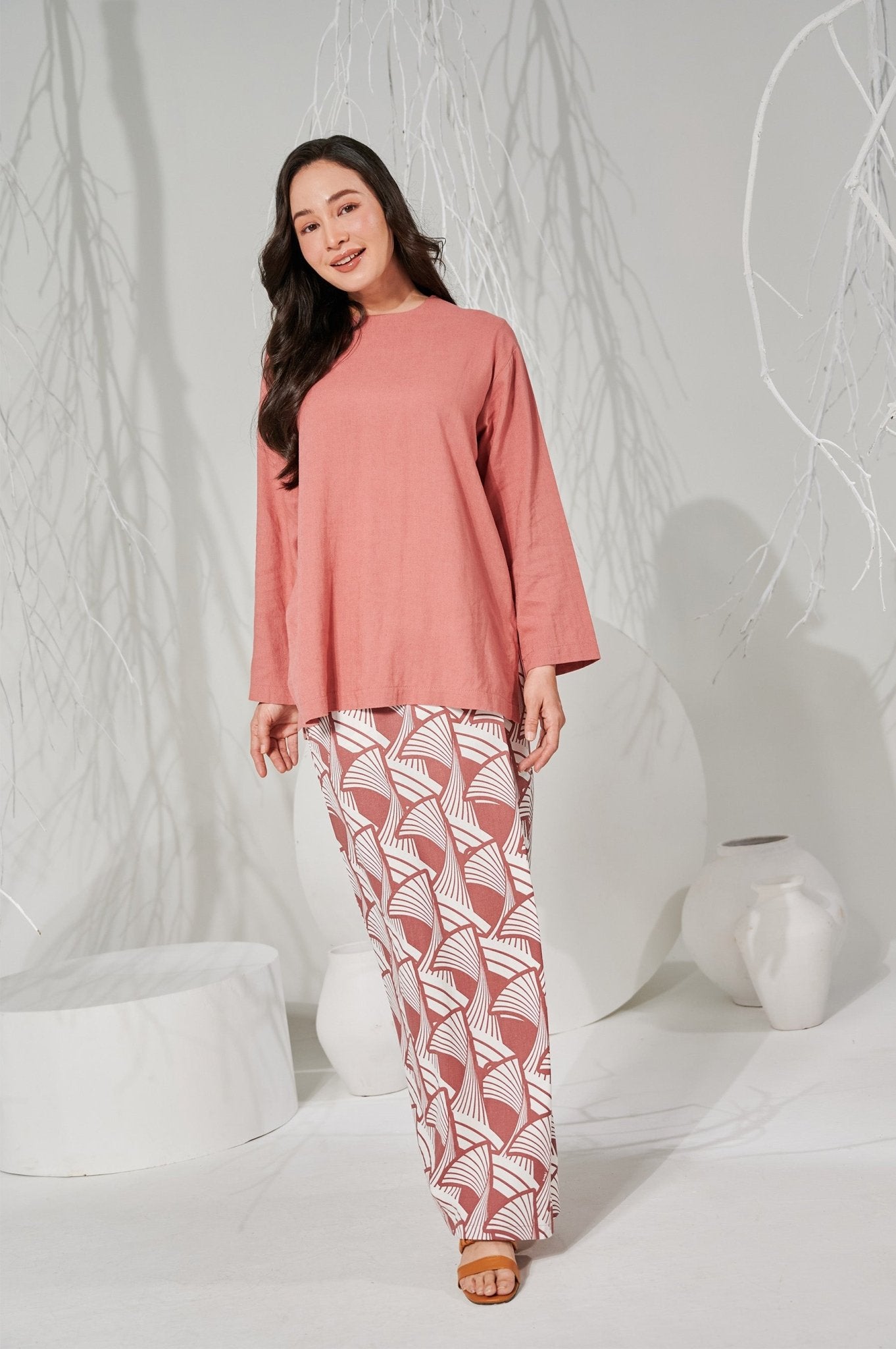 The Musim Collection Women Classic Skirt Harvest Print - Umbi