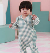 The Nikmat Collection Baby Kimono Jumpsuit Checked Tiffany - Umbi