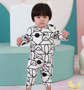 The Nikmat Collection Baby Kimono Jumpsuit Fuji Print - Umbi