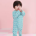 The Nikmat Collection Baby Kimono Jumpsuit Mint Drops Print - Umbi