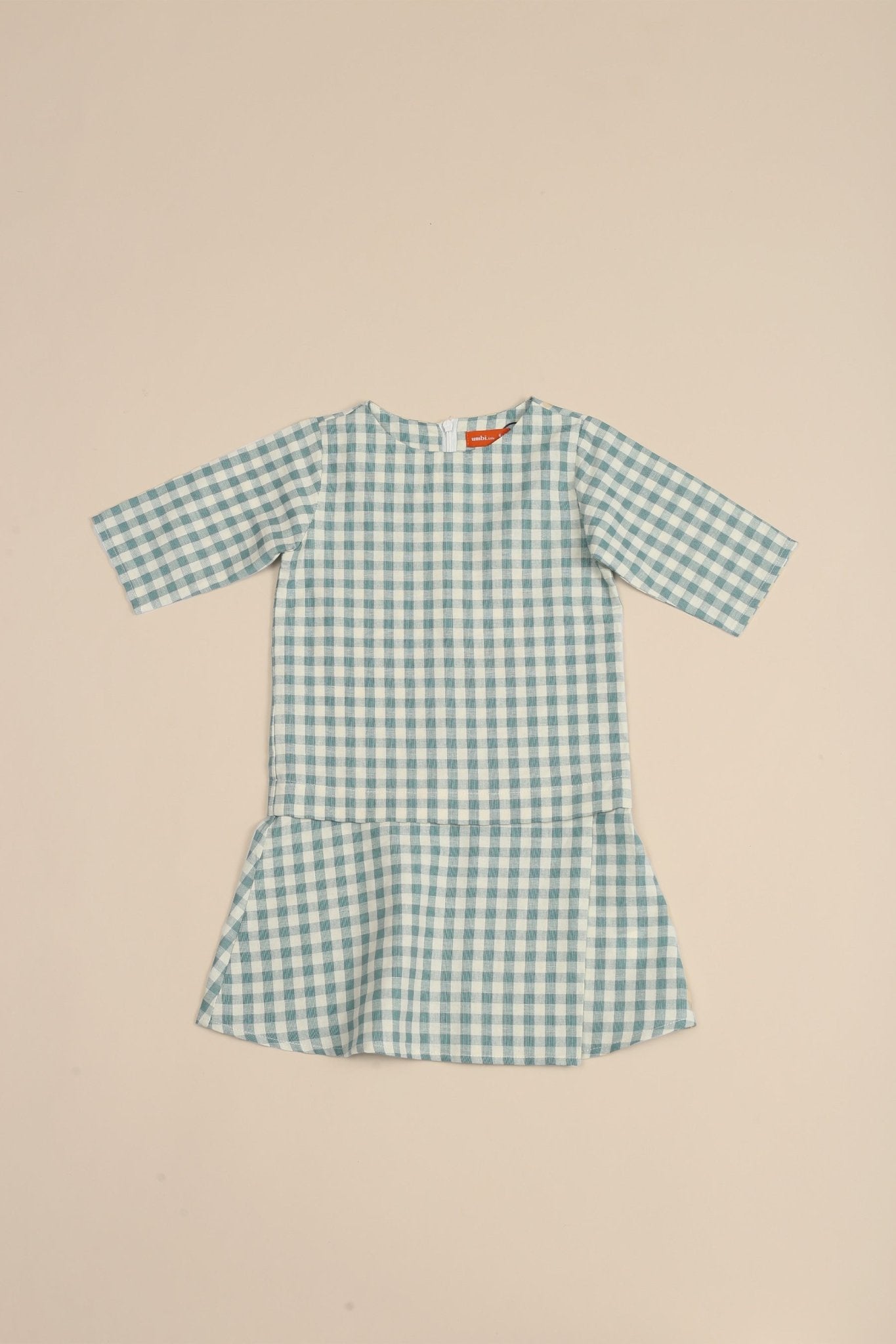 The Nikmat Collection Baby Kurung Dress Checked Tiffany - Umbi