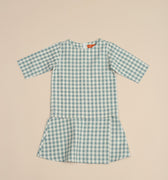 The Nikmat Collection Baby Kurung Dress Checked Tiffany - Umbi