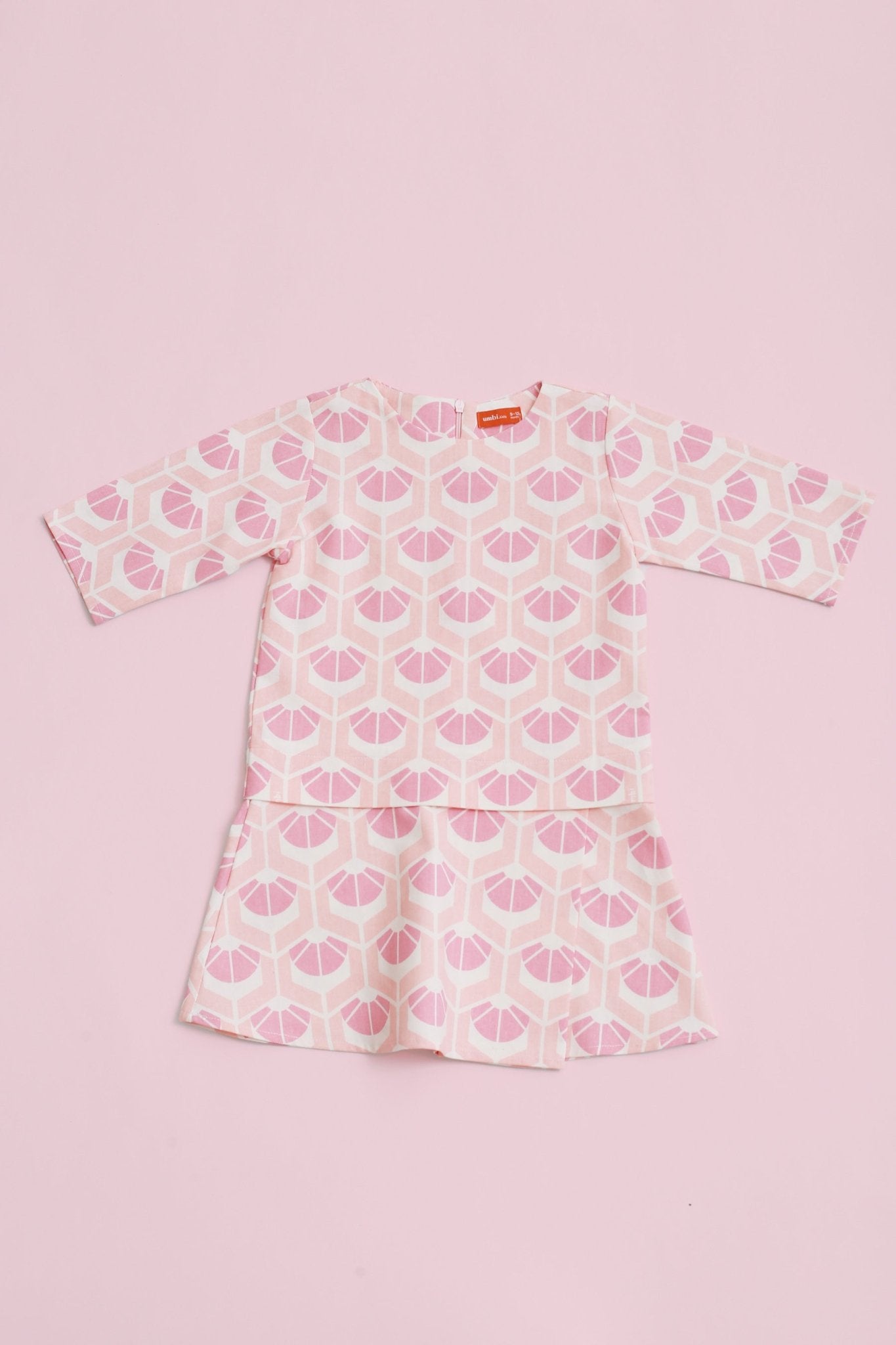 The Nikmat Collection Baby Kurung Dress Cupcake Print - Umbi