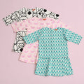 The Nikmat Collection Baby Kurung Dress Fuji Print - Umbi