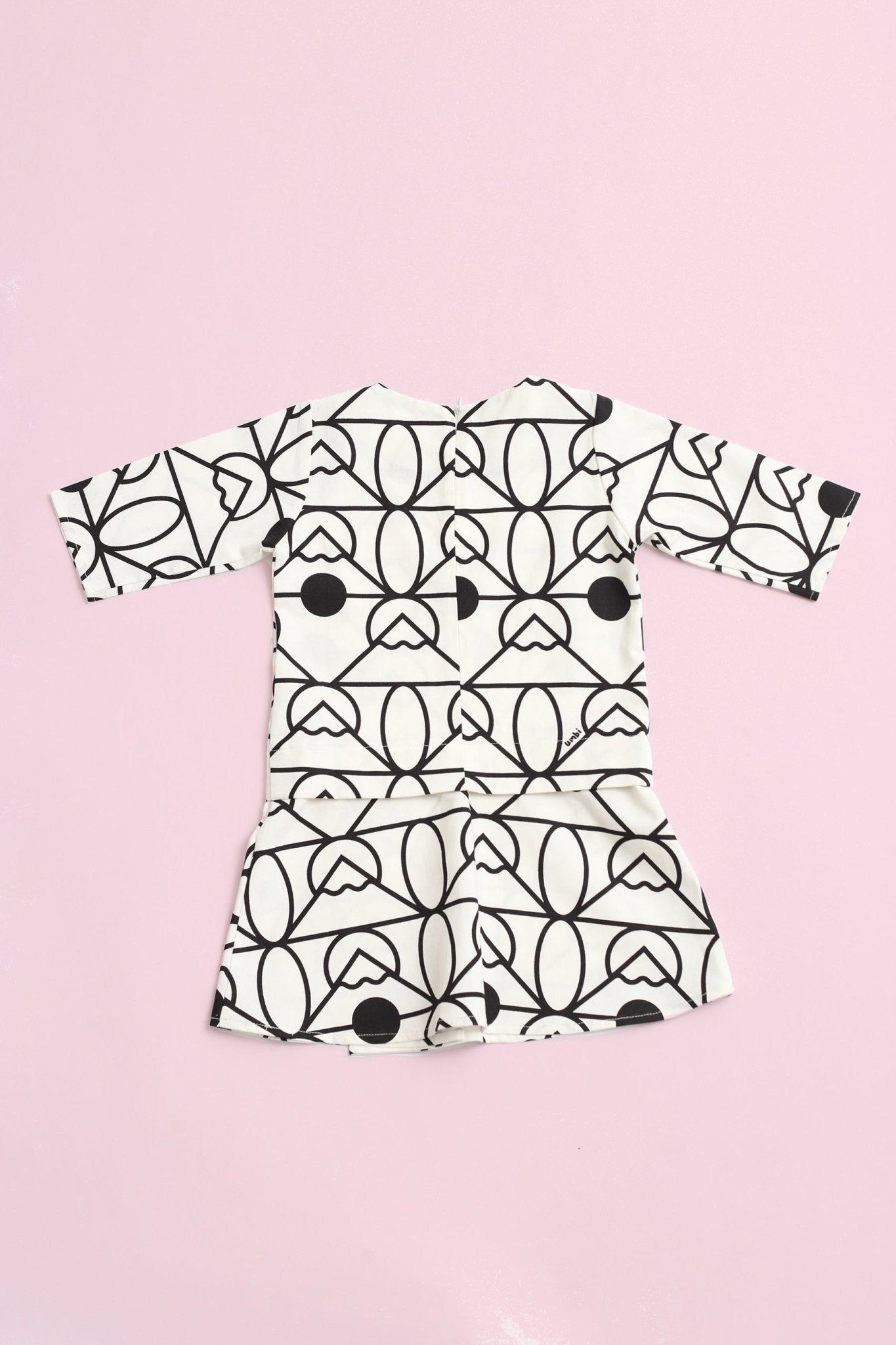 The Nikmat Collection Baby Kurung Dress Fuji Print - Umbi