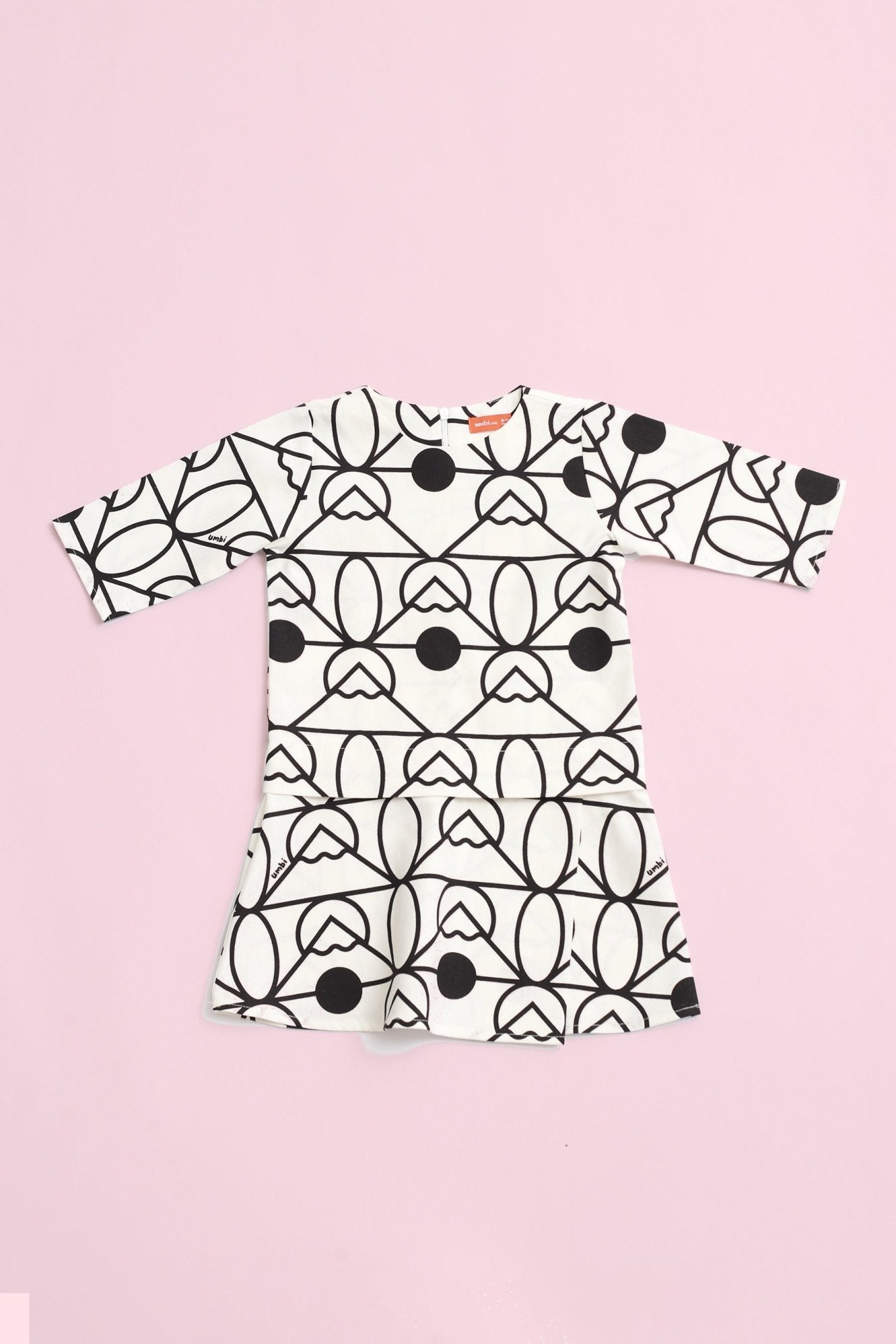 The Nikmat Collection Baby Kurung Dress Fuji Print - Umbi