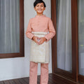 The Nikmat Collection Boy Baju Melayu Set Blush - Umbi