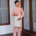 The Nikmat Collection Boy Baju Melayu Set Blush - Umbi