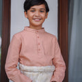 The Nikmat Collection Boy Baju Melayu Set Blush - Umbi