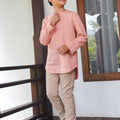 The Nikmat Collection Boy Kurta Top Blush - Umbi