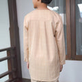 The Nikmat Collection Boy Kurta Top Checked Caramel - Umbi