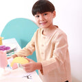 The Nikmat Collection Boy Kurta Top Checked Caramel - Umbi