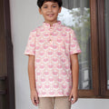 The Nikmat Collection Boy Short Sleeves Shirt Cupcake Print - Umbi