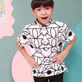 The Nikmat Collection Boy Short Sleeves Shirt Fuji Print - Umbi