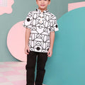 The Nikmat Collection Boy Short Sleeves Shirt Fuji Print - Umbi