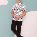 The Nikmat Collection Boy Short Sleeves Shirt Fuji Print - Umbi