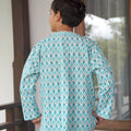 The Nikmat Collection Boy Teluk Belanga Top Mint Drops Print - Umbi