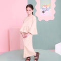 The Nikmat Collection Girl Classic Skirt Checked Caramel - Umbi