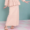 The Nikmat Collection Girl Classic Skirt Checked Caramel - Umbi
