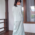 The Nikmat Collection Girl Classic Skirt Checked Tiffany - Umbi