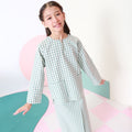 The Nikmat Collection Girl Kurung Top Checked Tiffany - Umbi