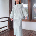 The Nikmat Collection Girl Kurung Top Checked Tiffany - Umbi