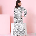 The Nikmat Collection Girl Kurung Top Fuji Print - Umbi