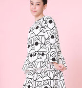 The Nikmat Collection Girl Petit Ruffle Blouse Fuji Print - Umbi