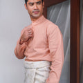 The Nikmat Collection Men Baju Melayu Set Blush - Umbi