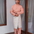 The Nikmat Collection Men Baju Melayu Set Blush - Umbi