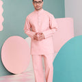 The Nikmat Collection Men Baju Melayu Set Blush - Umbi