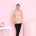 The Nikmat Collection Men Kurta Checked Caramel - Umbi