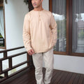 The Nikmat Collection Men Kurta Checked Caramel - Umbi