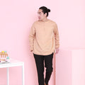 The Nikmat Collection Men Kurta Checked Caramel - Umbi