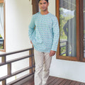 The Nikmat Collection Men Kurta Checked Tiffany - Umbi